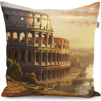 Dekorativní polštářek Dekorační polštář Řím Koloseum Historic - Sablio - 40x40 cm