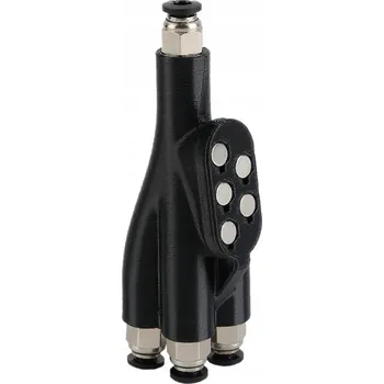 3D tisk PTFE ROZVADĚČ / HUB ADAPTÉR 4v1 PRO FILAMENTY AMS 3D TISKÁRNY BAMBU LAB X1 P1