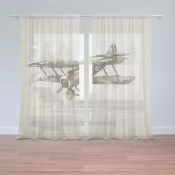 Záclona Sablio Záclony Historický dvouplošník Vintage: 2ks 150x250cm