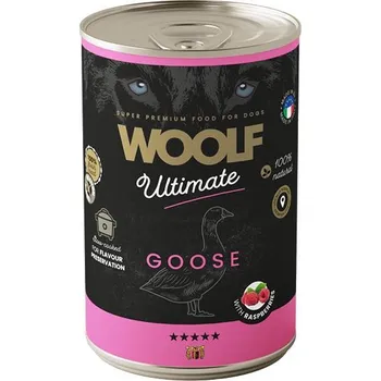 Volný čas Woolf Ultimate konzerva Goose with Raspberry 400 g