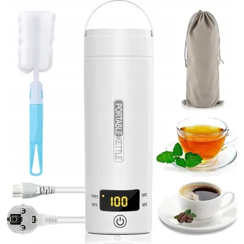 Rychlovarná konvice MINI CESTOVNÍ TERMOSKA A RYCHLOVARNÁ KONVICE S REGULACÍ TEPLOTY 450ML