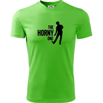 Pánské tričko Bachelor party - The horny one - Pánské triko Fantasy sportovní (dresovina) - L ( Apple Green )