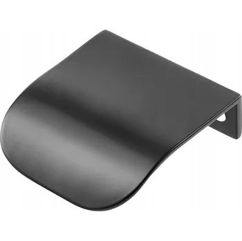 Nábytkové kování Okrajová úchytka knopka černá matná Nábytková úchytka 5 cm černá