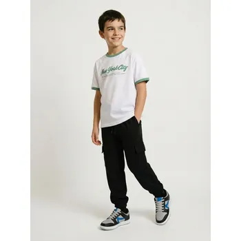 Dětská móda Sinsay - Kalhoty rovného střihu - černá - 093HV-99X - 093HV-99X-146