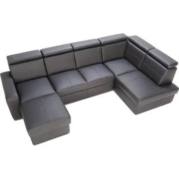 Sedací souprava Rozkládací rohová sedačka BALAGA U 325x185 - výběr barev kůže