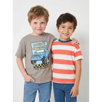 Oblečení a móda Sinsay - Bavlněná trička 2 pack - šedá - 859HR-85X - 859HR-85X-104