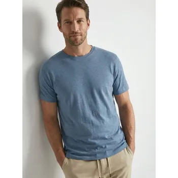 Oblečení a móda Sinsay - Bavlněné tričko s krátkým rukávem - modrá - 298HL-55X - 298HL-55X-M