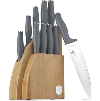 Kuchyňský nůž Sada nožů Berlingerhaus se stojanem BAMBOO 10 ks Aspen Collection