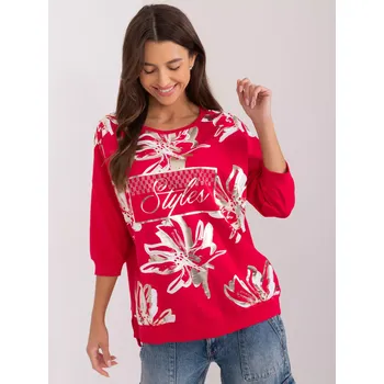 Dámská košile Halenka RV BZ 9421.99 červená jedna velikost