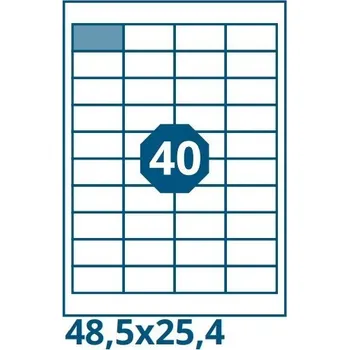 Speciální papír Print etikety A4 - 48,5 x 25,4 mm - 100 ks