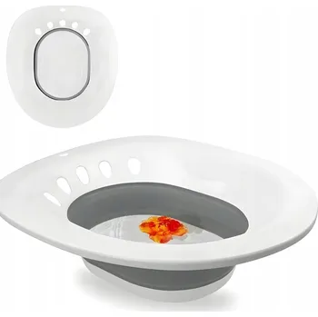 Toaletní křeslo SANITÁRNÍ BIDETOVÁ MÍSA PRO SEDACÍ KOUPEL PRO SENIORY PO PORODU SKLÁDACÍ NA WC