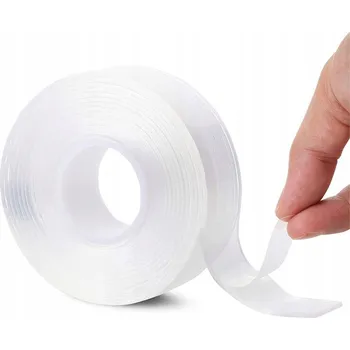 Lepicí páska Silná nano oboustranná páska, tenká, opakovaně použitelná, 20 mm x 5 m x 1 mm