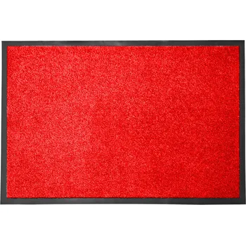 Rohožka ČERVENÁ VSTUPNÍ ROHOŽKA 40X60 KE DVEŘÍM NA BOTY ODOLNÁ PRO DOMÁCNOST
