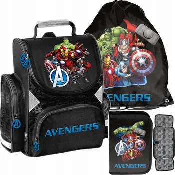 Školní batoh Školní aktovka pro chlapce školní batoh 1-3. třída Avengers sada do školy