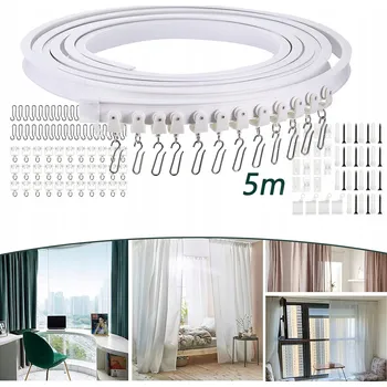 Obraz 5M FLEXIBILNÍ OBLOUKOVÁ STROPNÍ LIŠTA PRO ZÁVĚSY, MONTÁŽ NA STROP