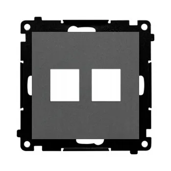 Elektrická zásuvka Internetová zásuvka nástěnná Kontakt-simon šedá