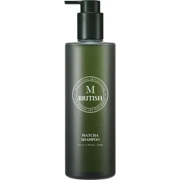Šampon BRITISH M - MATCHA SHAMPOO - Korejský posilující šampon s matchou proti vypadávání vlasů 350 ml