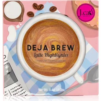 Rozjasňovač J.Cat Beauty Deja Brew highlighter 5,6 g 101 Cafe Elevation