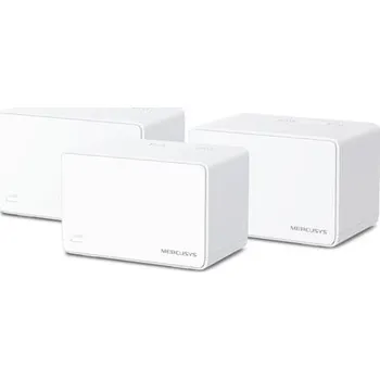 Počítač WiFi router TP-Link Mercusys Halo H80X(3-pack) WiFi 6, 3x GLAN, 2,4/5GHz, AX3000 - VÝPRODEJ