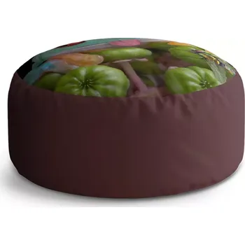 Taburet Sablio Kulatý taburet Circle Veselá žába: 38x48 cm - Sablio