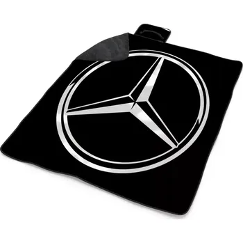 deka Sablio Plážová deka Logo 2 Černá: 200x140 cm