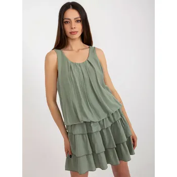 Dámské šaty TW SK BI 8139 šaty.44 khaki jedna velikost