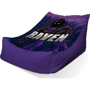 Sedací pytel Sablio Sedací vak Lounge FORTNITE RAVEN Steampunk město - 120 x 100 x 80 cm