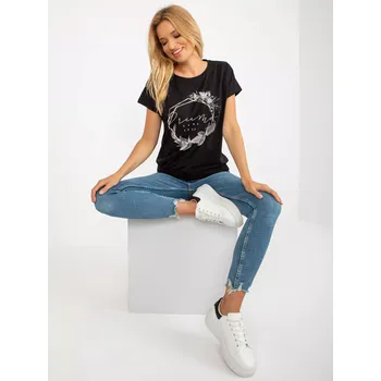 Dámská košile Halenka RV BZ 8918.68 černá L/XL