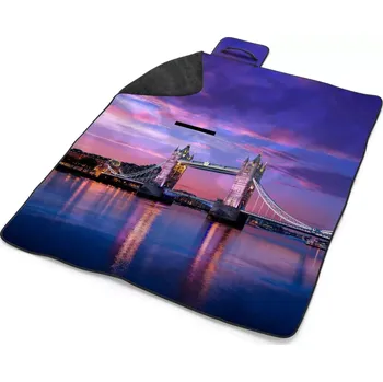 deka Sablio Plážová deka Londýn Tower Bridge: 200x140 cm