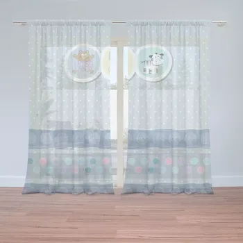 Záclona Sablio Záclony Plyšáčci: 2 ks - 150x250 cm - Sablio