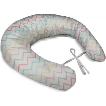 Kojící polštář Sablio Těhotenský polštář Šestibarevné klikyháky