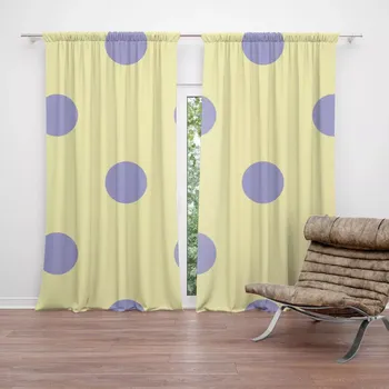 Závěs Sablio Závěsy Fialové tečky: 2 ks - 140x250 cm - Sablio