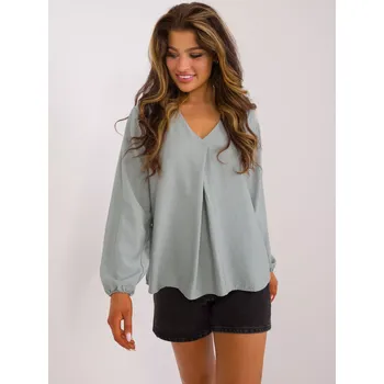 Dámská košile Halenka D60082M11180B pistácie M