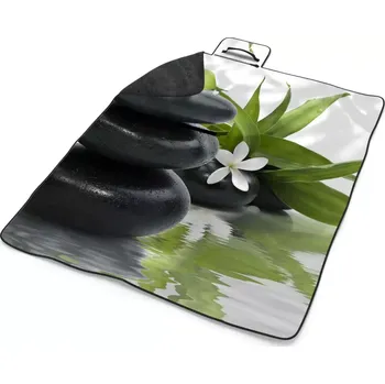 deka Sablio Plážová deka Květ s kameny: 200x140 cm