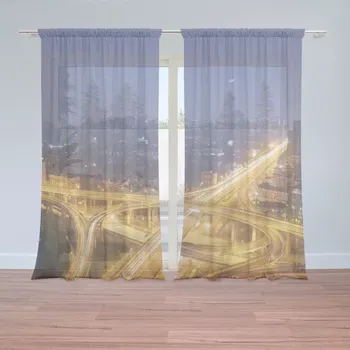 Záclona Sablio Záclony Křižovatka: 2 ks - 150x250 cm - Sablio