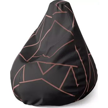 Sedací pytel Sedací vak Pear Růžové obrazce - Sablio - 70 x 95 x 15 cm