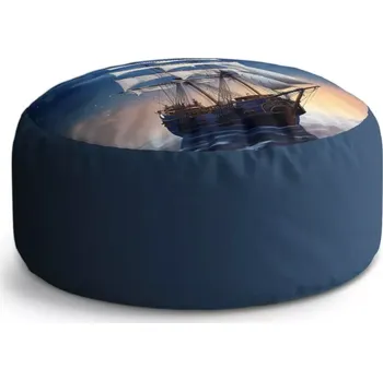 Taburet Sablio Taburet Circle Plachetnice mezi horami: 38x48 cm