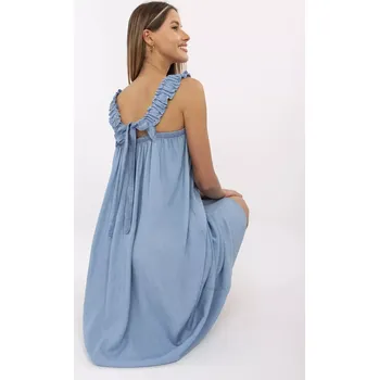 Dámské šaty Šaty DHJ SK A9197.90 modré jedna velikost