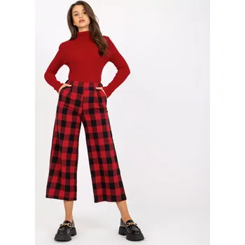 Dámské kalhoty Kalhoty LK SP 509097.20P černo-červené 38