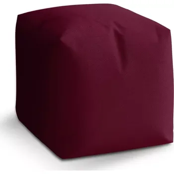 Taburet Sablio Taburet Kostka Bordó: 40x40x40 cm - Sablio