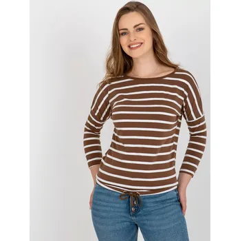 Dámská košile Halenka RV BZ 8566.94 bílo-hnědá S