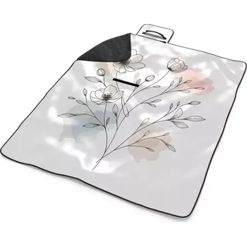 deka Sablio Plážová deka Květinová linie: 200x140 cm