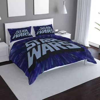 Povlečení Saténové povlečení Star Wars Vesmír - Sablio - 140x220 / 90x70