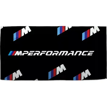 Ručník Ručník s potiskem MPERFORMANCE černý vzor - Sablio - 30x50 cm