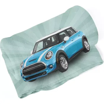 deka Sablio Deka Mini sedan Zelené pozadí - 190x140 cm