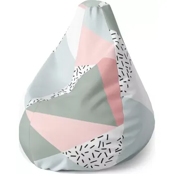 Sedací pytel Sedací vak Pear Obrazce v něžných barvách - Sablio - 70 x 95 x 15 cm