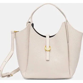 Kabelka Kožená kabelka Answear.LAB 1347.CMS béžová 01X, vel. ONE SIZE