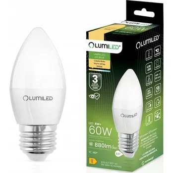 Žárovka LED žárovka E14 SVÍČKA 8W = 60W 880lm 3000K Teplá bílá LUMILED