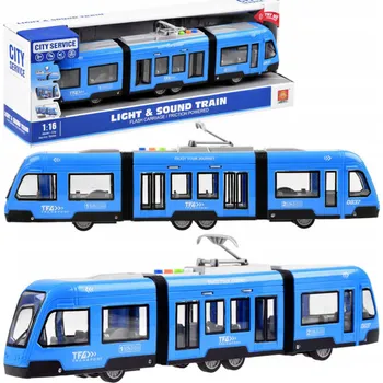 autíčko VELKÁ TRAMVAJ JEZDÍ, VYDÁVÁ ZVUKY, SVÍTÍ, NA BATERIE 930B