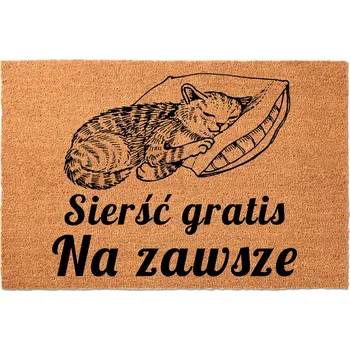 Rohožka KOKOSOVÁ VSTUPNÍ ROHOŽKA 40X60 KE DVEŘÍM VTIPNÁ SRST